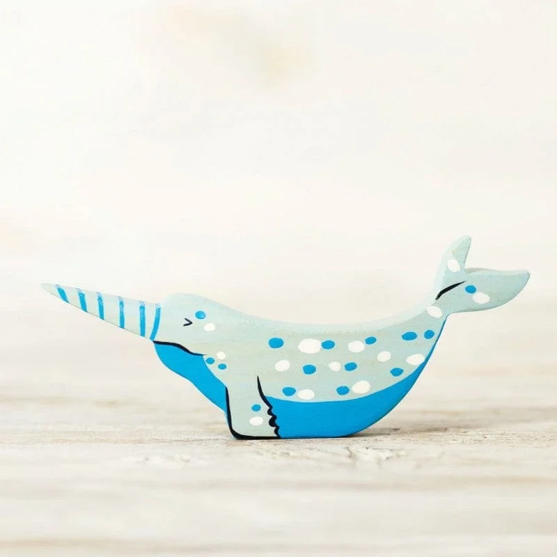 Wooden Narwhal Toy