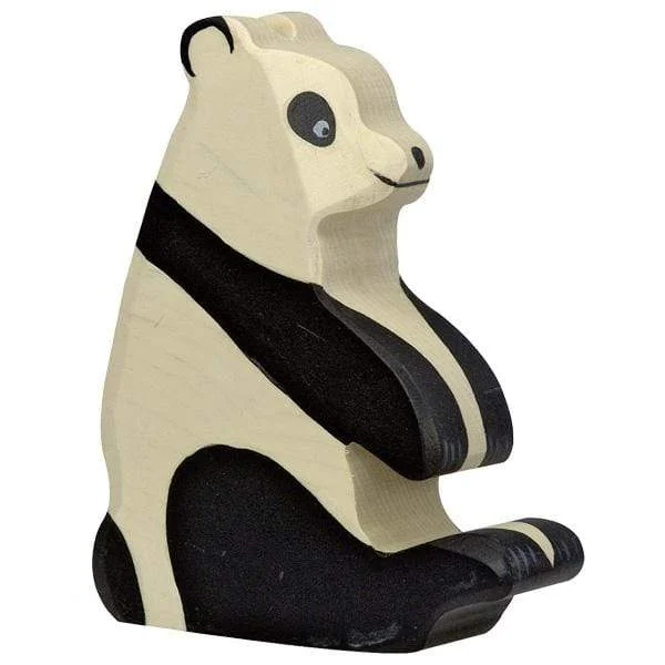 Wooden Panda Bear SITTING