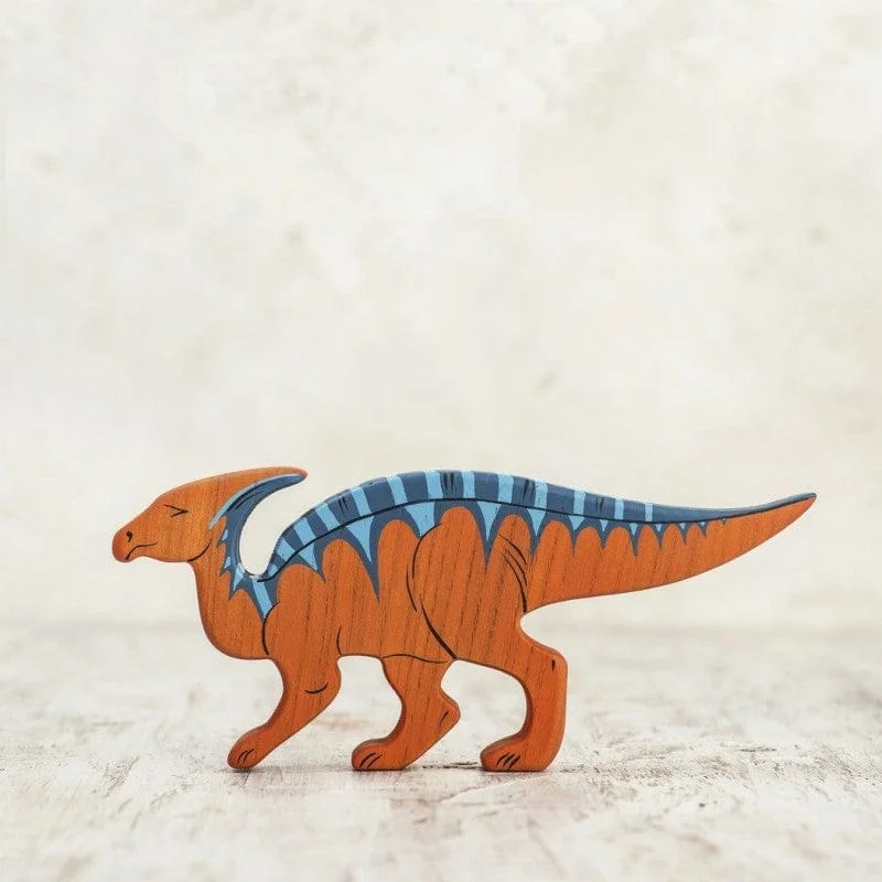 Wooden Parasaurolophus Toy