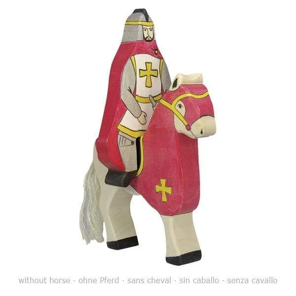 Wooden Red Knight w/ Cloak Riding (WITHOUT HORSE)