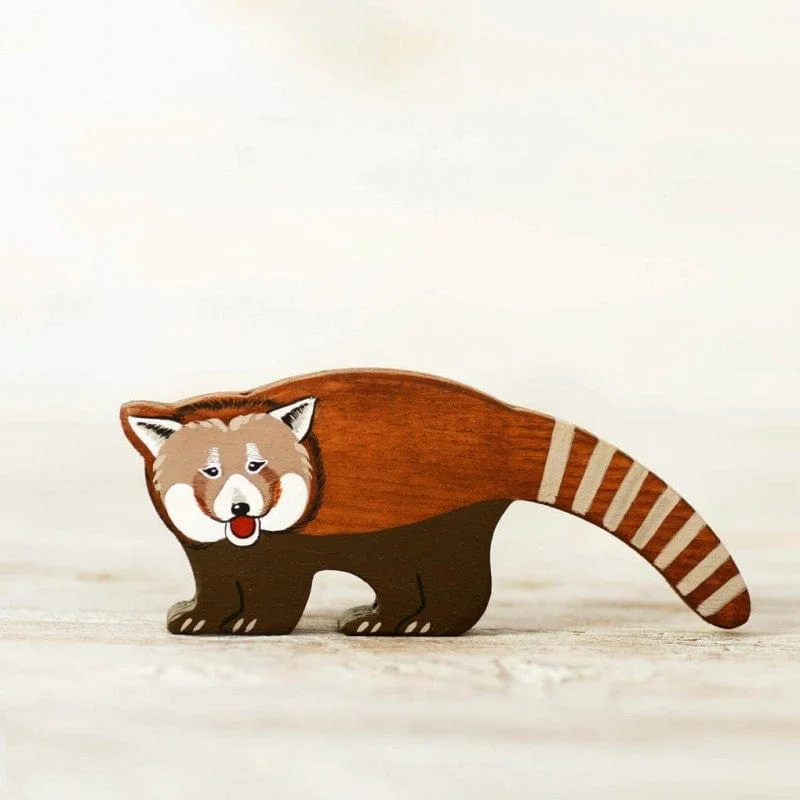 Wooden Red Panda Toy