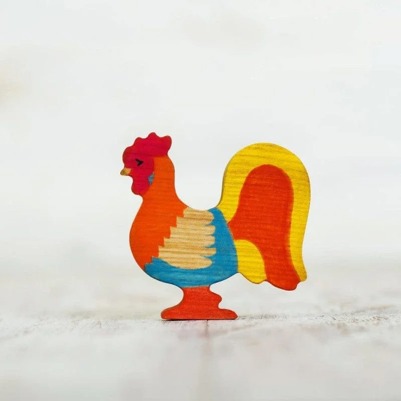 Wooden Rooster Toy