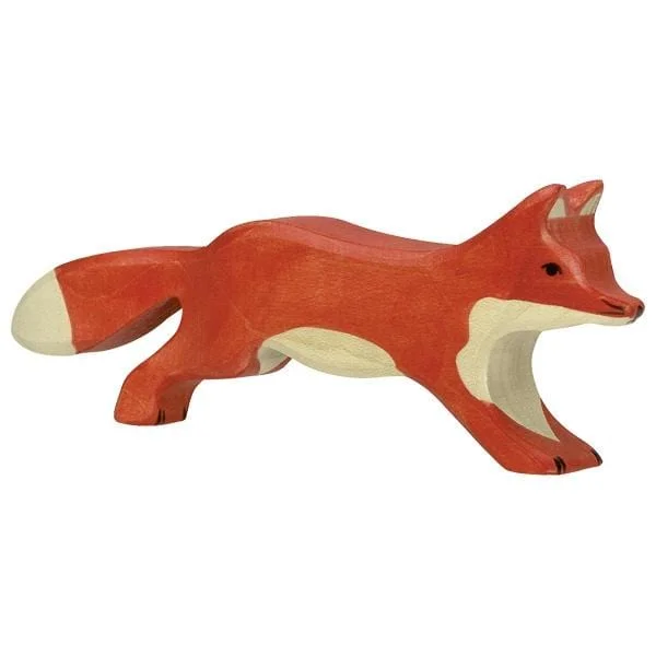 Wooden Running Fox