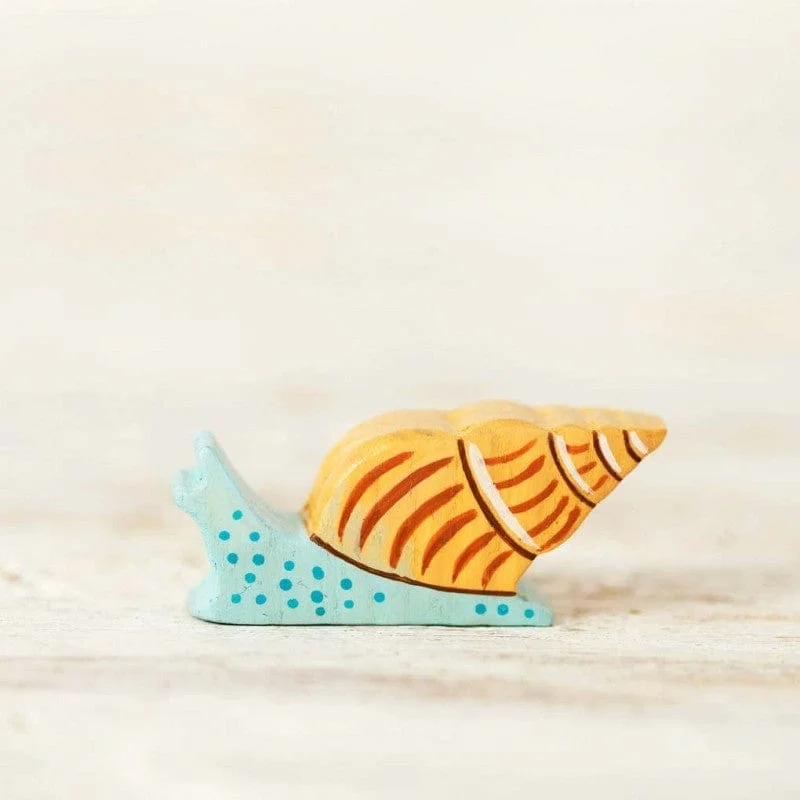 Wooden Sea Snail Toy