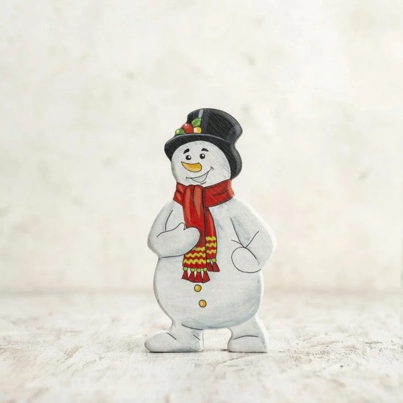 Wooden Snowman Toy