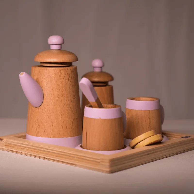 Wooden Tea Set | Kitchen Toys | Pretend Play Food Sets for Kids