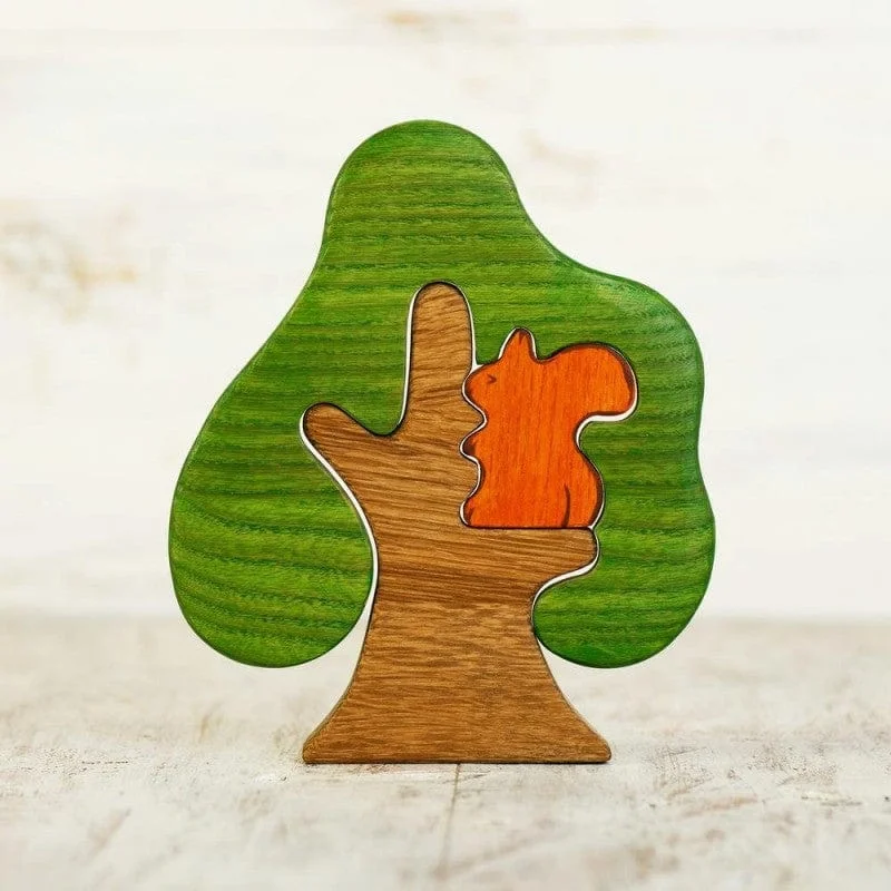 Wooden Tree With Squirrel