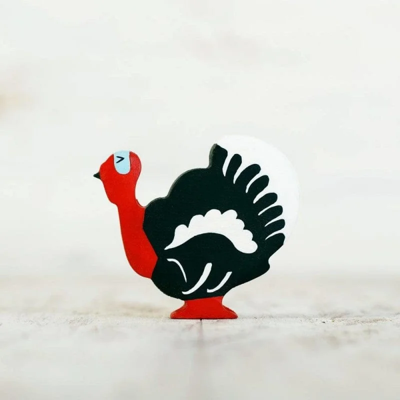 Wooden Turkey Cock Toy