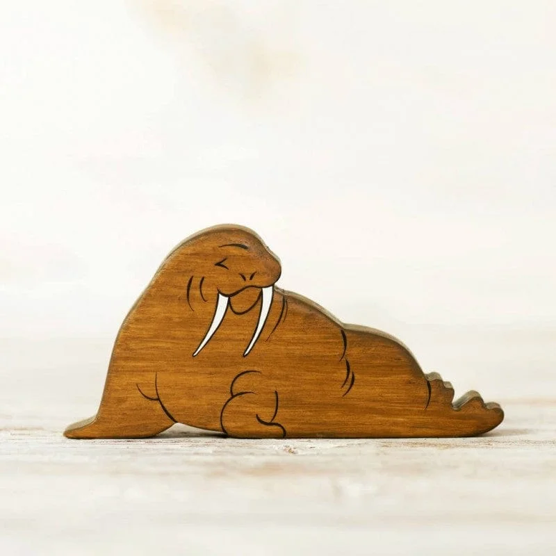 Wooden Walrus Toy