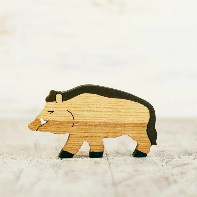 Wooden Wild Boar Toy