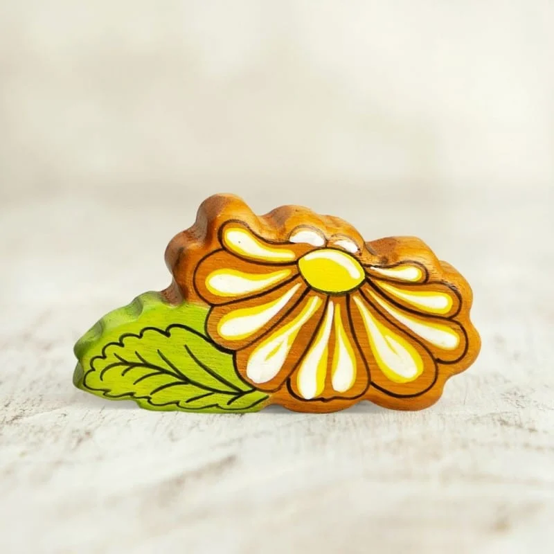 Wooden Yellow Flower